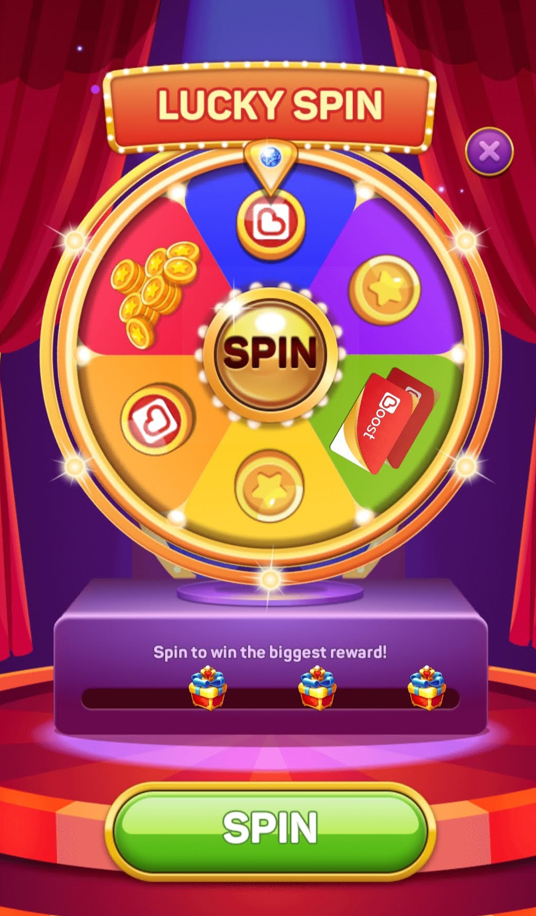 Royal Dice Party spin the wheel game