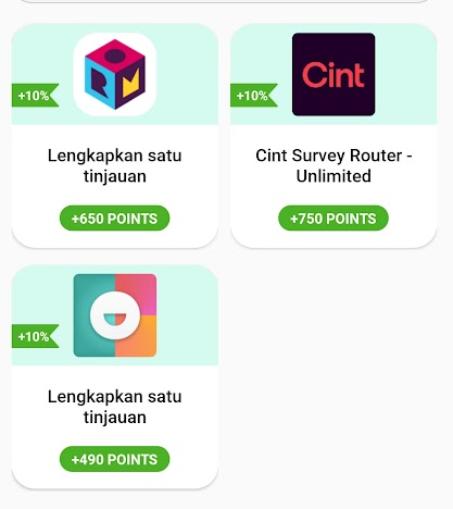 LootUp App survey task examples