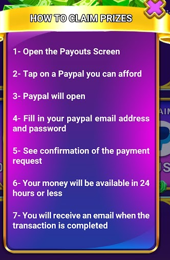 Scratch Magic PayPal redemption requirements