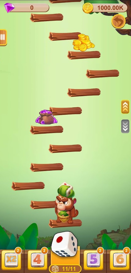 Monkey Jumping game interface