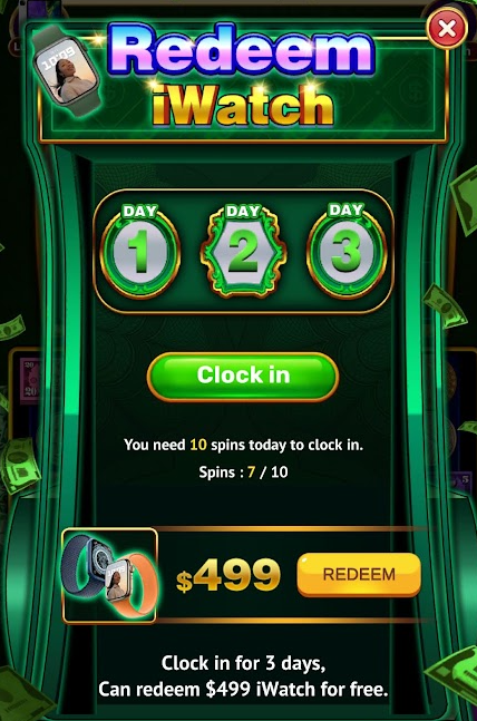 Bank Bingo Slot iwatch reward