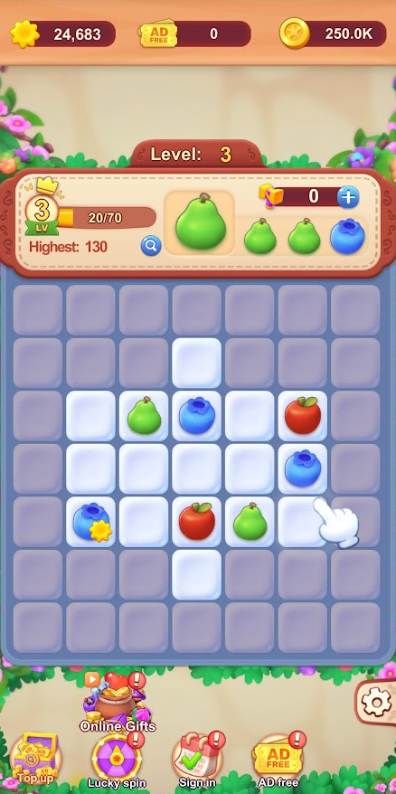 Fruit Magic game interface