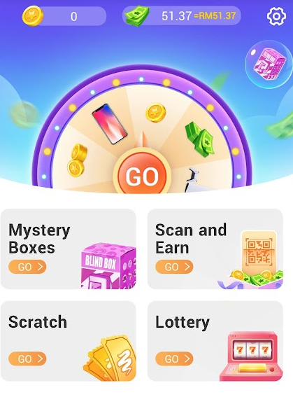 Treasure Scanner app interface
