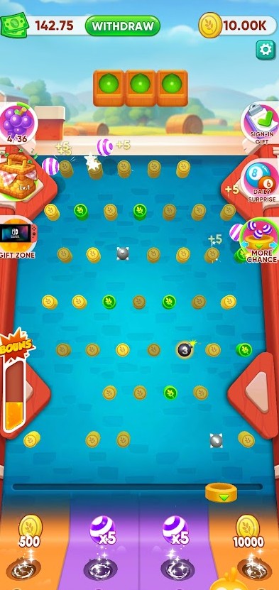 Ball Joy Day game interface Ball Joy Day game interface