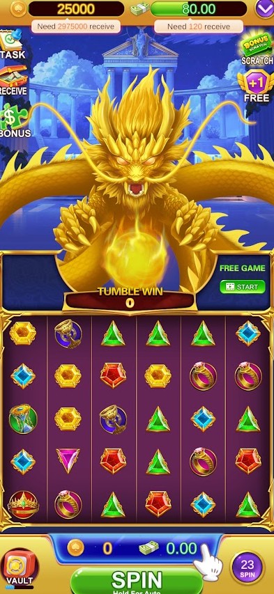 Lucky Dragonking game interface Lucky Dragonking game interface